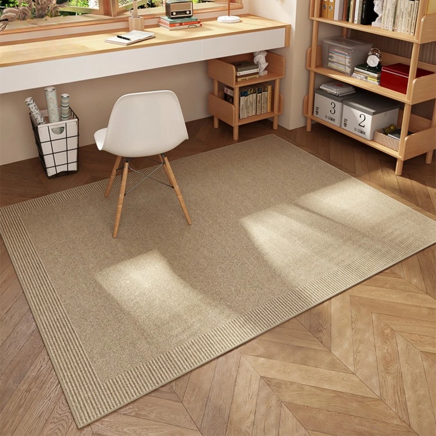 Studio Table Carpet Living Room Bedroom Anti-slip carpets Simple brown customizable Carpet Entry Carpets for bathroom doors Alfombra
