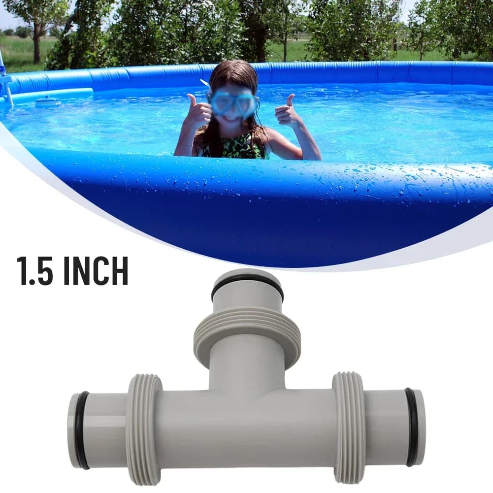 Dual T coupling adapter for parts Intex plunger valve for hose Adapter for PP pool pump connector for garden spare accessory