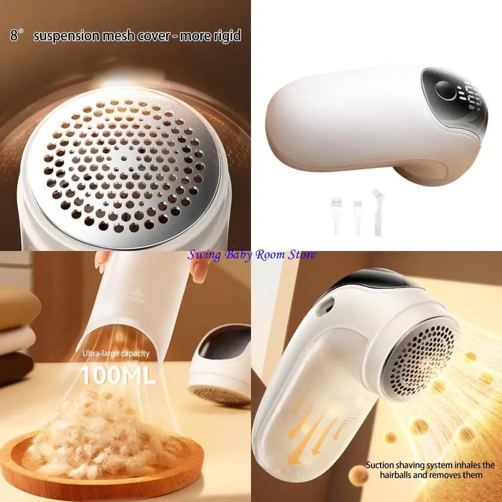 K1AD Fabric Debobbler Powerful Cloth Shaver Hairballs Remover Electric Clothes Lint Remover Plastic Texture for Clothing Use