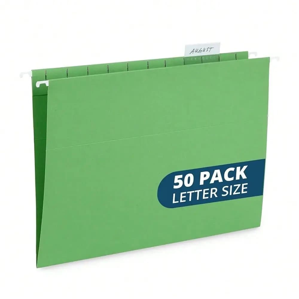 File Folders, Letter Size, Blue, Great For Organizing And Easy File Storage, 50 Per Box