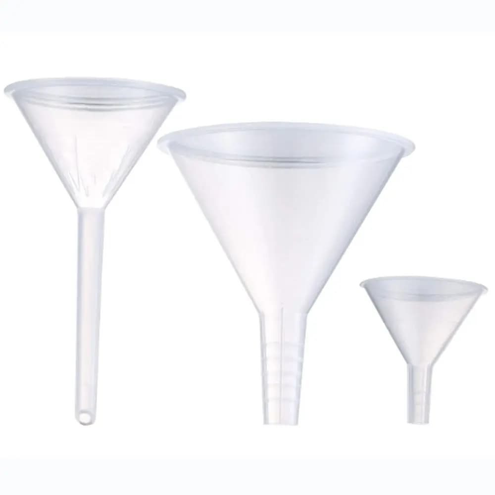1/3Pcs Useful Clear Plastic Funnel Set Kitchen Funnel Lab PP Funnels Lab Bottles, Essential Oils