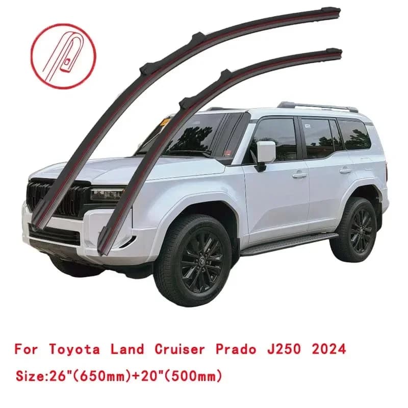 For Toyota Land Cruiser Prado 1996-2024 Car Windshield Wiper Blade Front Windscreen Brushes Washer Accessories Window Cleaning