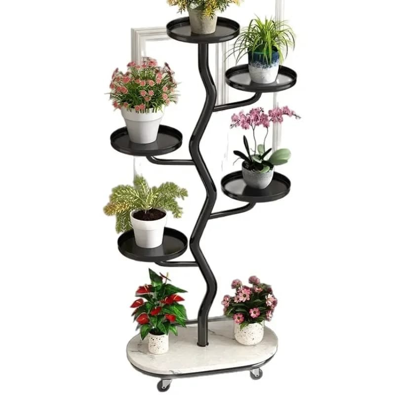 Wrought Iron Plant Climbing Frame Flower Pot Stand for Phalaenopsis Clematis Vine Support Living Room Courtyard Decor