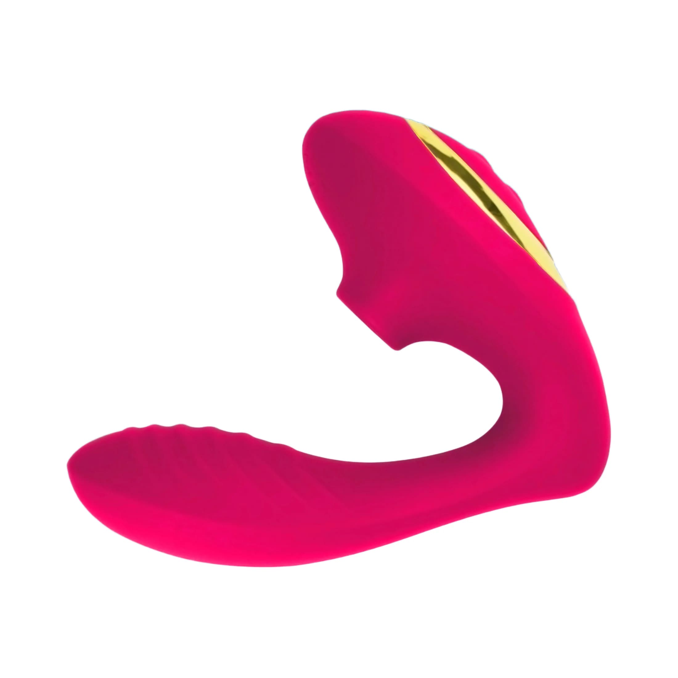 Vibratore a Suzione per Adulti, Vibratore a Suzione a Doppia Stimolazione a Forma di Rosa, 9 Modalità di Vibrazione e Suzione, Giocattolo Portatile a Forma di Ciuccio per