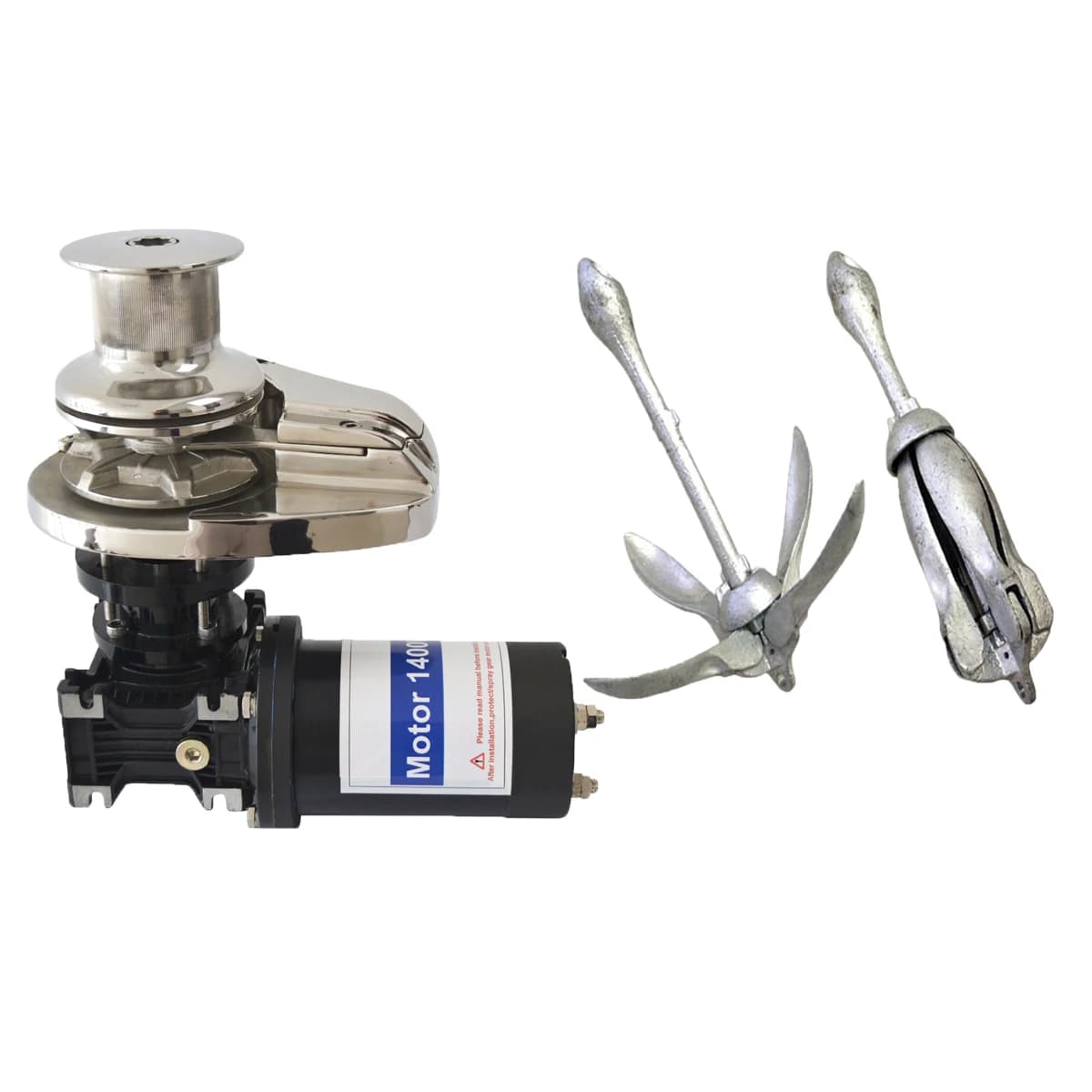 Verricello di ancoraggio per cabestan con ancoraggio verticale per barche STLF 12V 24V per yacht