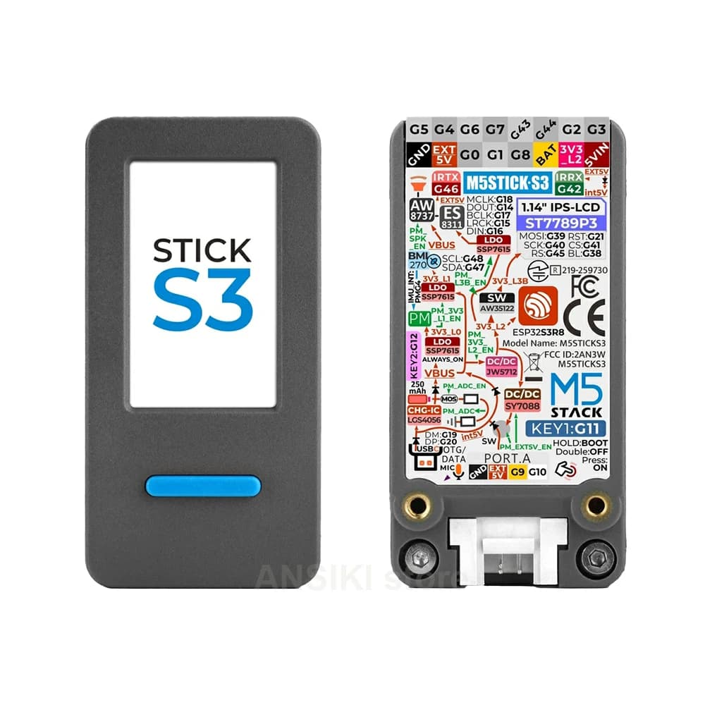 M5Stack M5Stickc Plus2 ESP32 Kit di sviluppo IoT Dispositivo indossabile portatile con schermo per applicazioni di controllo IoT Smart Home