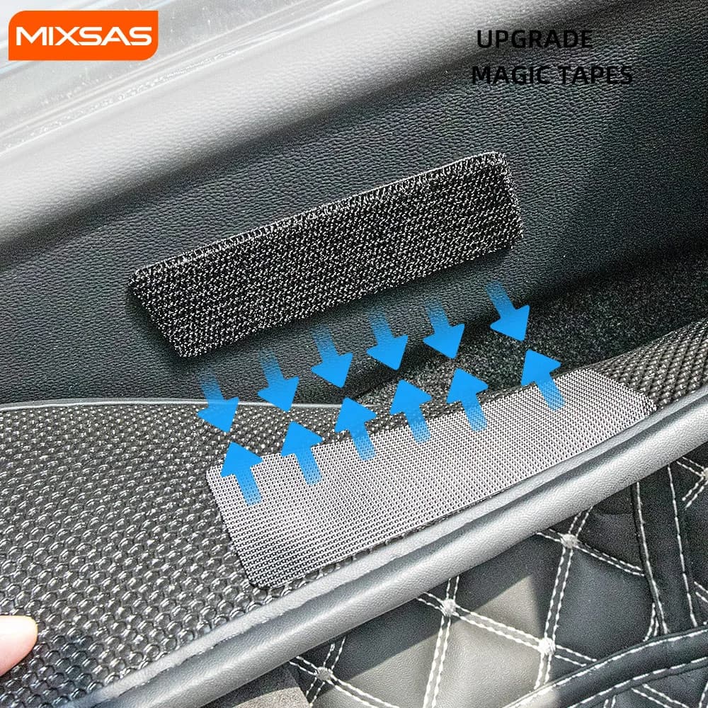 MIXSAS Strong Fastener Tape Self-Adhesive Double Velcro Nylon Fixing Stickers for Dashboard Mat Carpet Pad Car Accessories