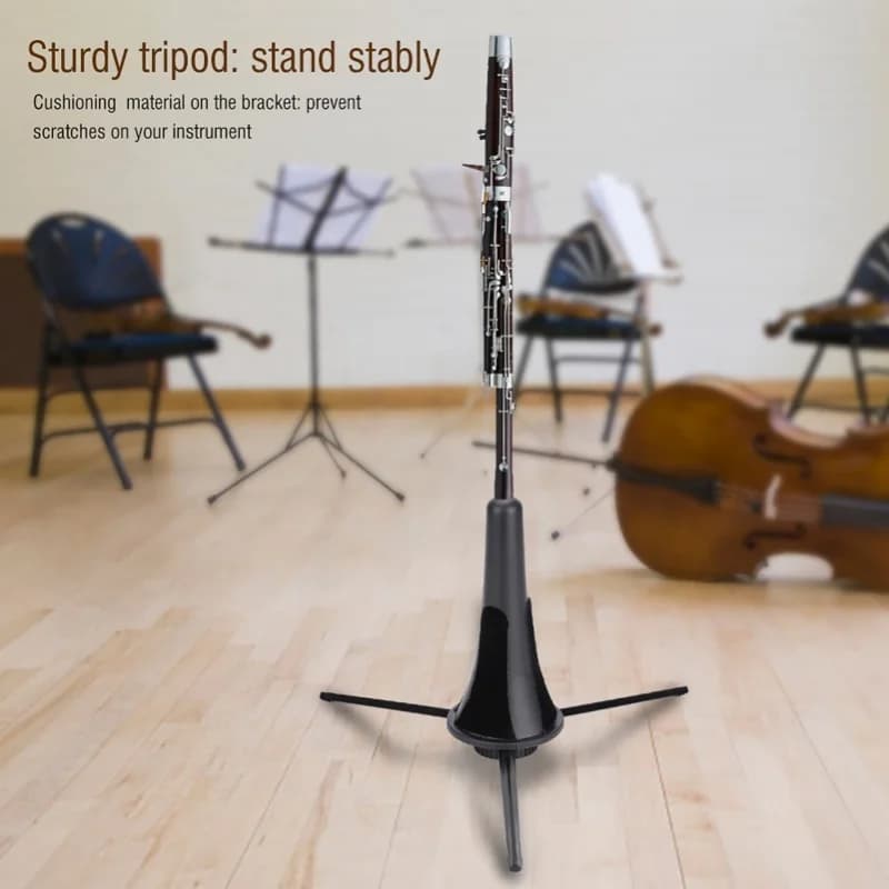Supporto Pieghevole Staccabile per Clarinetto, Accessorio Treppiede Pieghevole