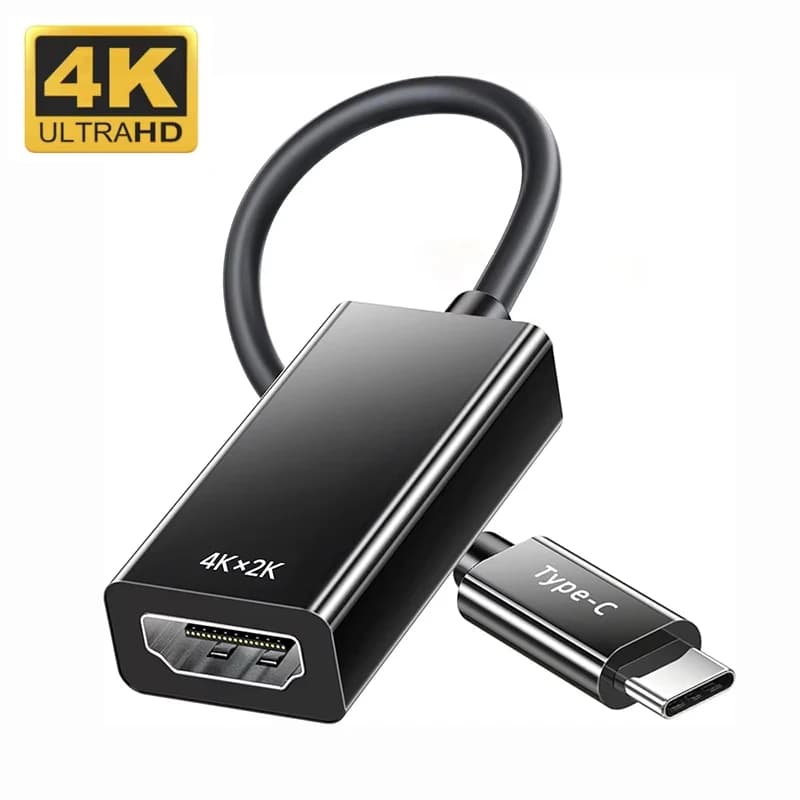Cavo adattatore compatibile da tipo C a HDMI per laptop, tablet, TV, MacBook Pro, adattatore 4K, cavo USB 3.1 maschio a HDTV femmina