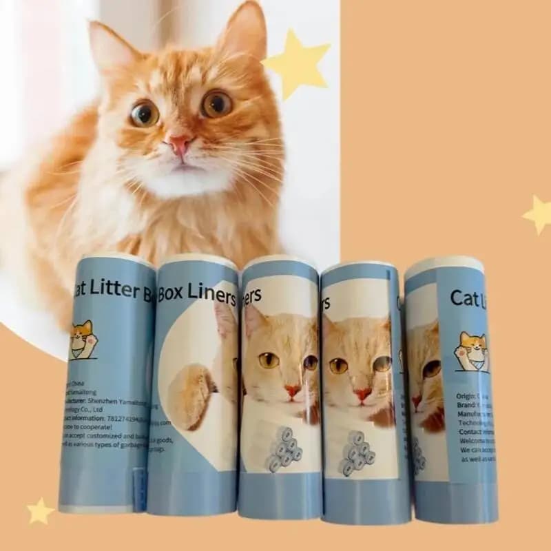 Sacchetti Resistenti per Lettiere Automatiche Petkit Pura Max/X, Sacchi Spessi per Rifiuti, Accessori per Animali Domestici