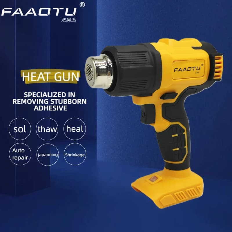 FAAOTU Cordless Heat Gun, DW-Level Quality & Reliability, High-Performance for All Tasks Suitable for DW battery NO battery