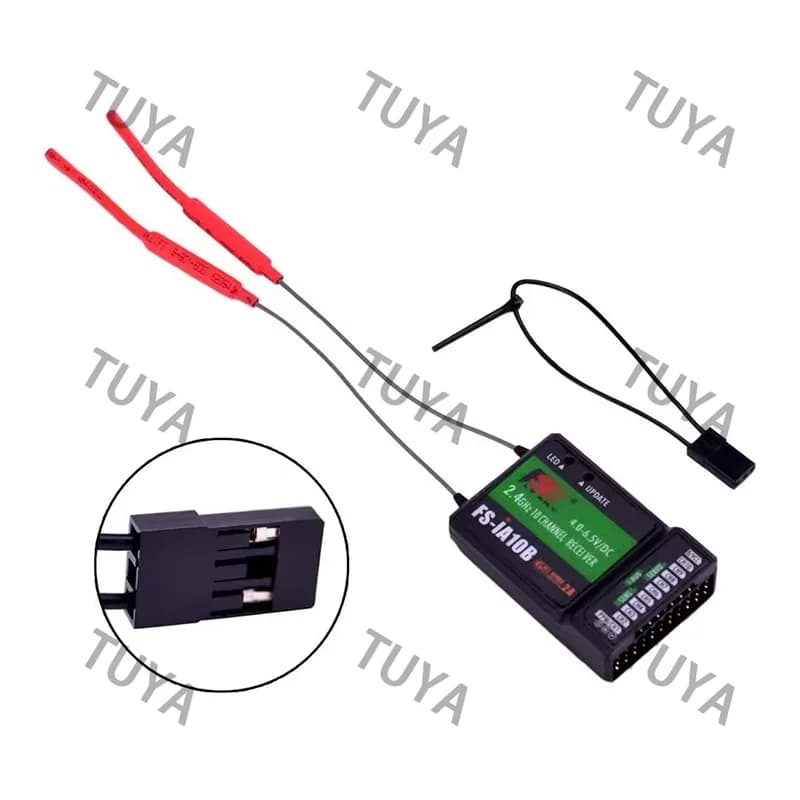 Ricevitore FS-iA10B 2.4G a 10 canali con porta iBus per trasmettitore RC FS-I10 FS-I6S FPV Elicottero RC Quadricottero Drone