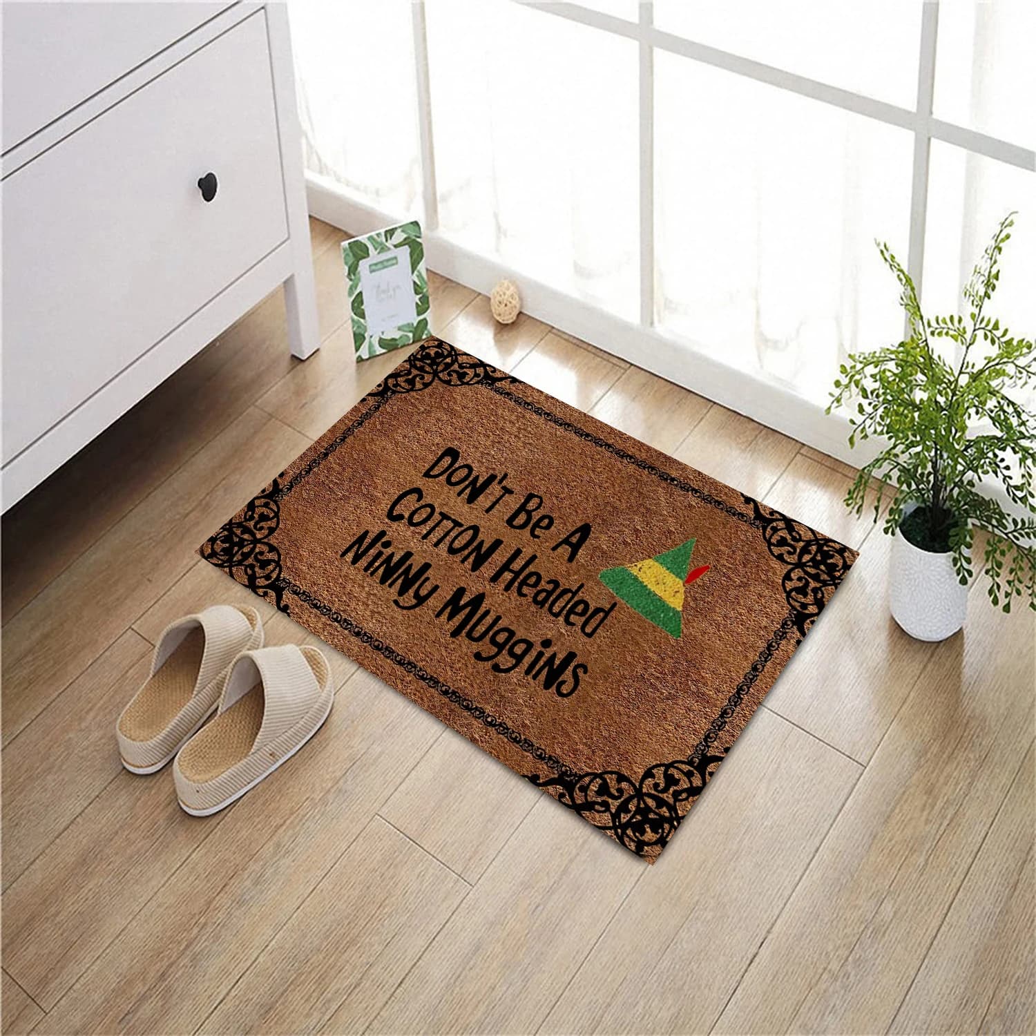 Non essere un cotone con testa Ninny Muggins Zerbino Gomma Bagno Cucina Zerbino Giardino Porta del garage Tappetino Tappeto antiscivolo Ingresso