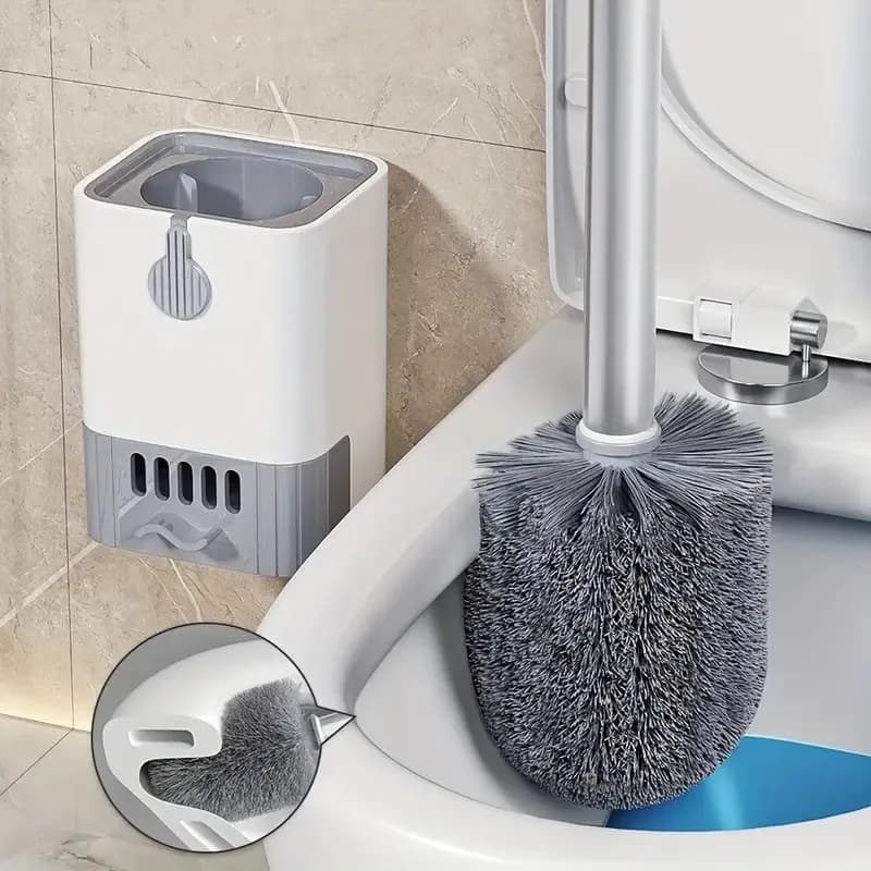 Migliora la tua vacanza pulita: la scopino per WC con manico lungo legge ogni angolo, la scelta intelligente per un bagno natalizio scintillante.