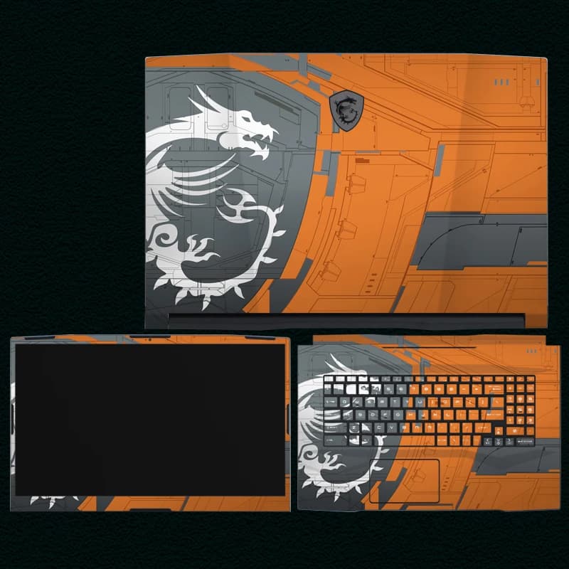 Laptop Stickers for MSI GE66/GE76/GE75/GE77 17.3" Vinyl Decal NoteBook Protective Fim Support Customization