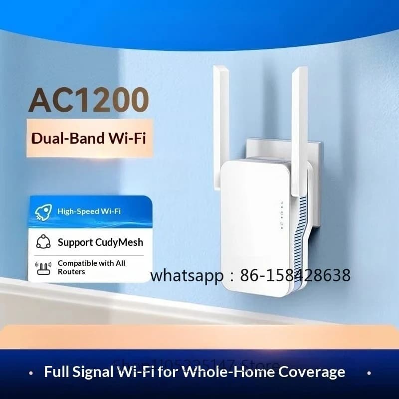 Wireless Signal Amplifier AC1200 WiFi Amplifier Signal Booster Wireless Repeater Signal Relay