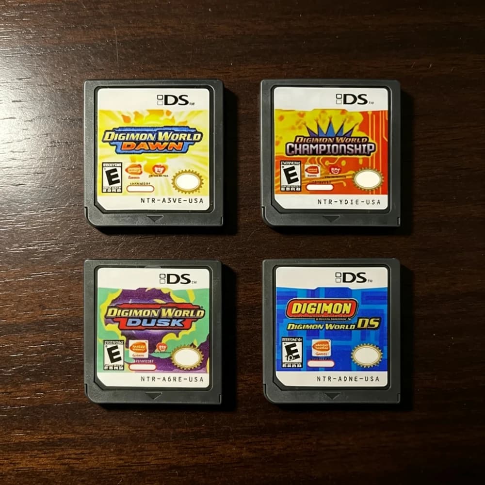 Set di Cartucce di Gioco Digimon World Dawn per NDS, Versione USA in Inglese, Compatibile con Digimon World DS e Digimon World Dusk Championship