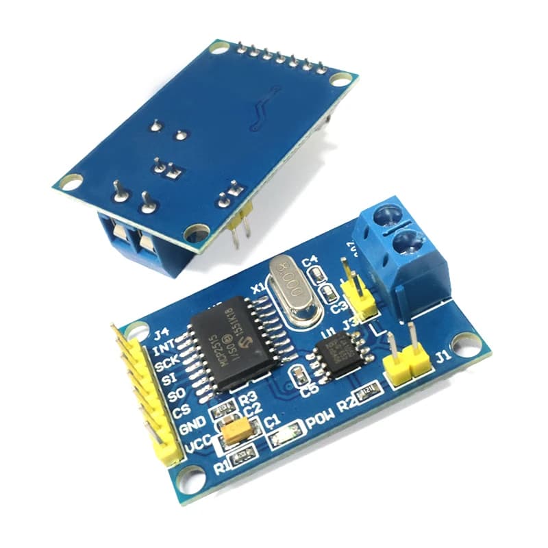 MCP2515 Modulo CAN TJA1050 SPI per Arduino ESP32 Nano Controllo industriale Diagnostica automobilistica OBD2 FAI DA TE LM2596 Buck Converter