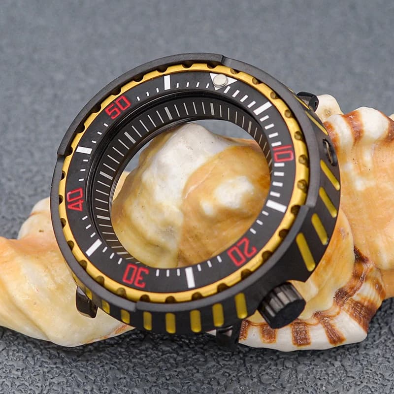 Mod NH35 quadrante 38mm lunetta vetro zaffiro tonno in scatola custodie per orologi per NH35 NH36 movimento automatico cassa per orologio subacqueo da uomo