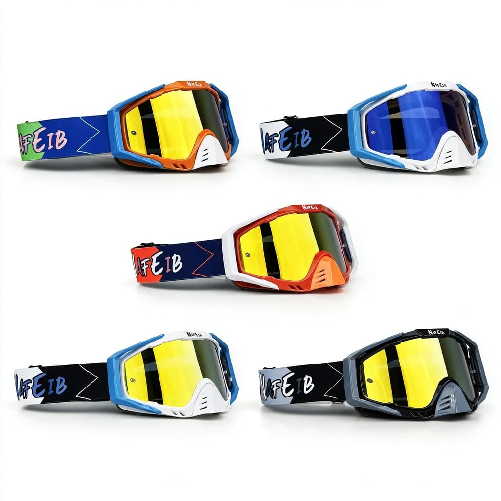 Men's Vintage Motorcycle Goggles Night Vision Motocross Safety Protective MX Sunglasses Newest Driving Helmet Goggles