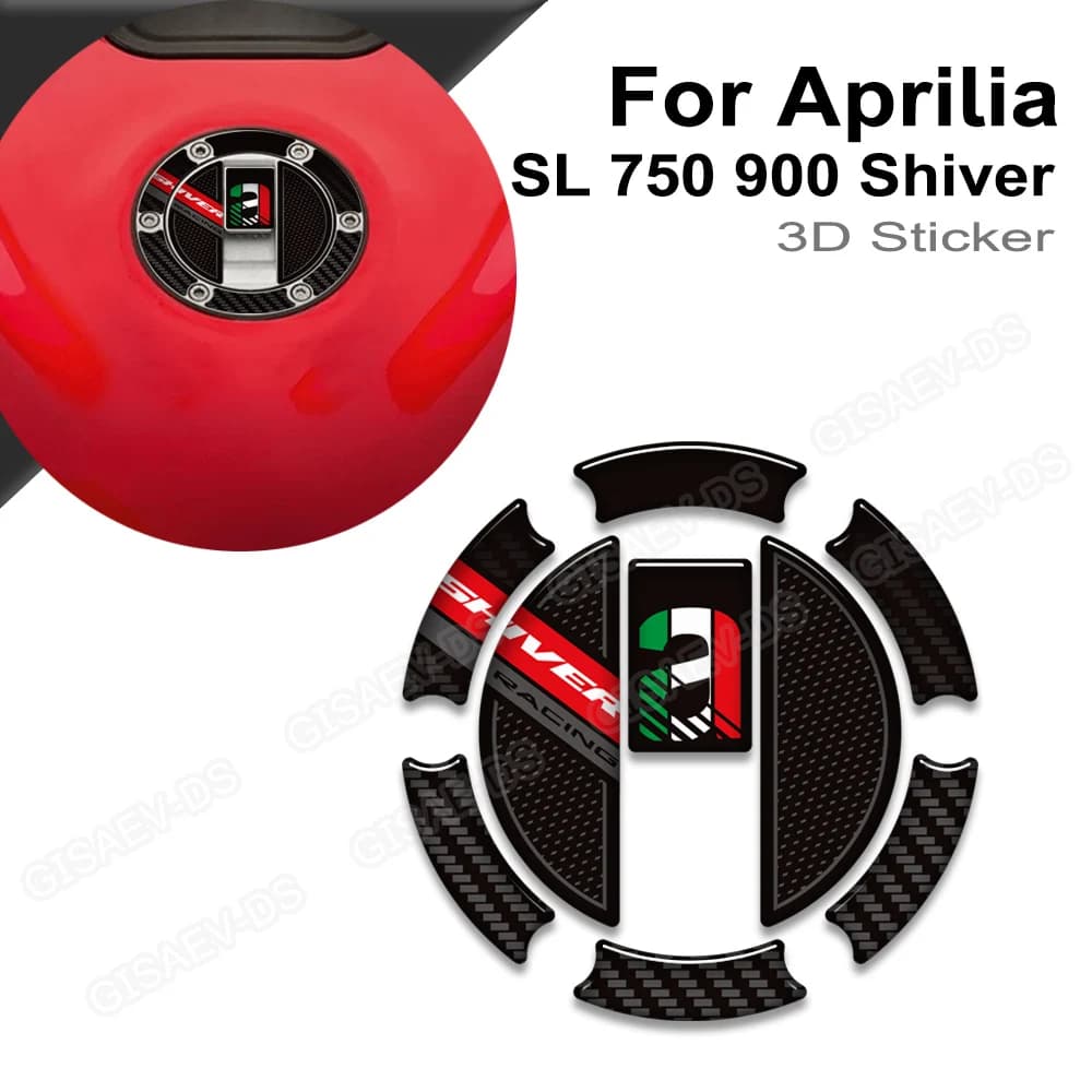 Moto Per Aprilia Shiver 750 900 Tappo del serbatoio Manopole Gas Olio combustibile Kit Ginocchio Carenatura Parafango Coperture Protezione Adesivi Decalcomanie