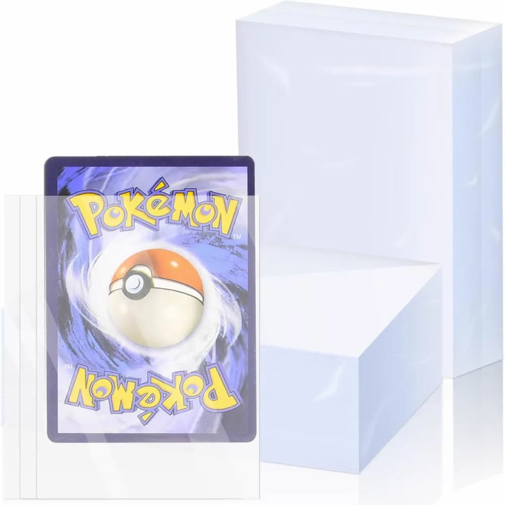 200 Bustine Protettive Trasparenti per Carte Collezionabili, Porta Carte per Giochi Pokémon TCG, Yugioh, Baseball e Sport