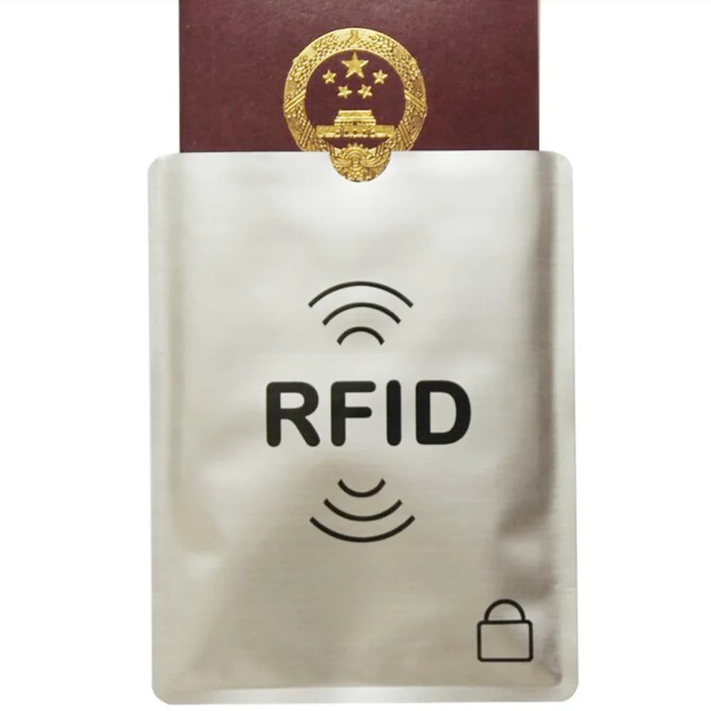 Fast Drop Shipping RFID Blocking Passport Secure Sleeve Protector Holder scudo di sicurezza 100% New Protector De Pasaporte