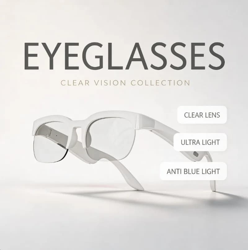 Lightweight Polarized Smart Sunglasses Open Ear Bluetooth Real-Time Translation Anti UV Glasses For Sports Travel Daily Use