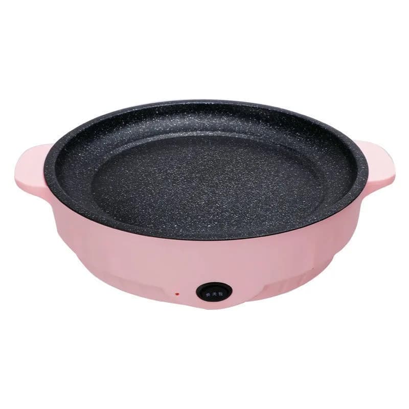 Padella Elettrica per Colazione, Fornello Multifunzione Antiaderente, Mini Piastra Elettrica Portatile per Uova Fritte, Bistecche, Noodles