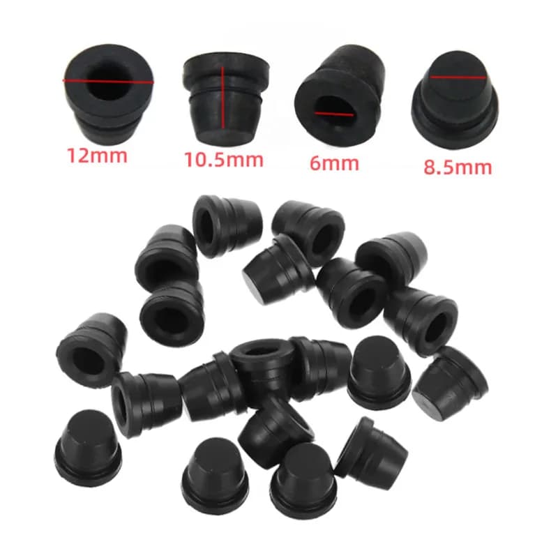 20/10 Pezzi Tappo Antipolvere Impermeabile in Gomma per Pompa Freno a Disco, per Moto, Scooter, Bici, Pompa Freno Superiore e Inferiore, Pinza Freno, Vite di Scarico