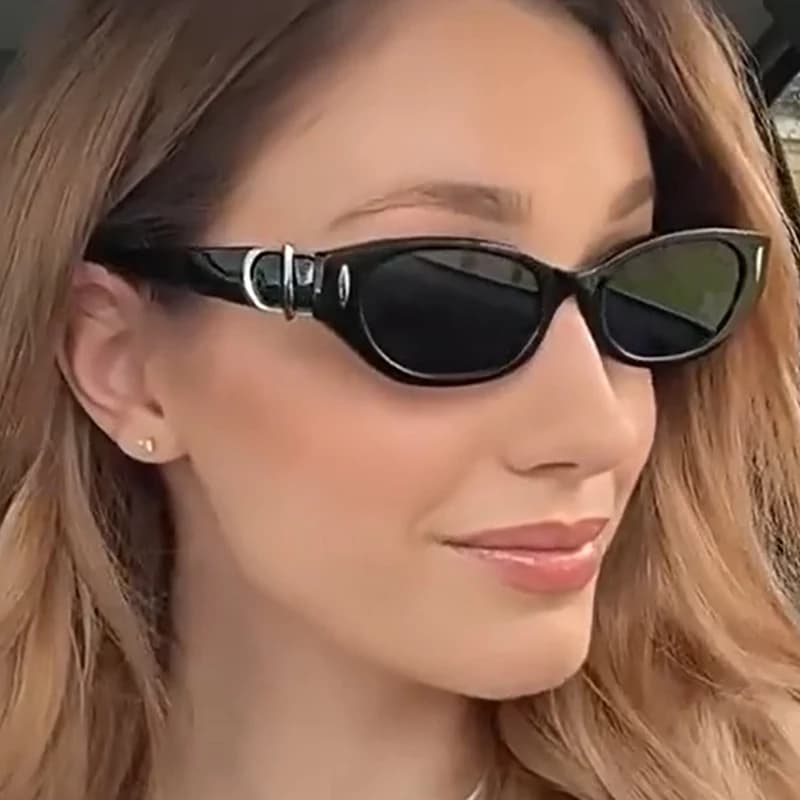 Nuovi occhiali da sole ovali di design di marca per donna uomo occhiali da sole alla moda con rivetti grandi occhiali classici con protezione solare UV400 310336