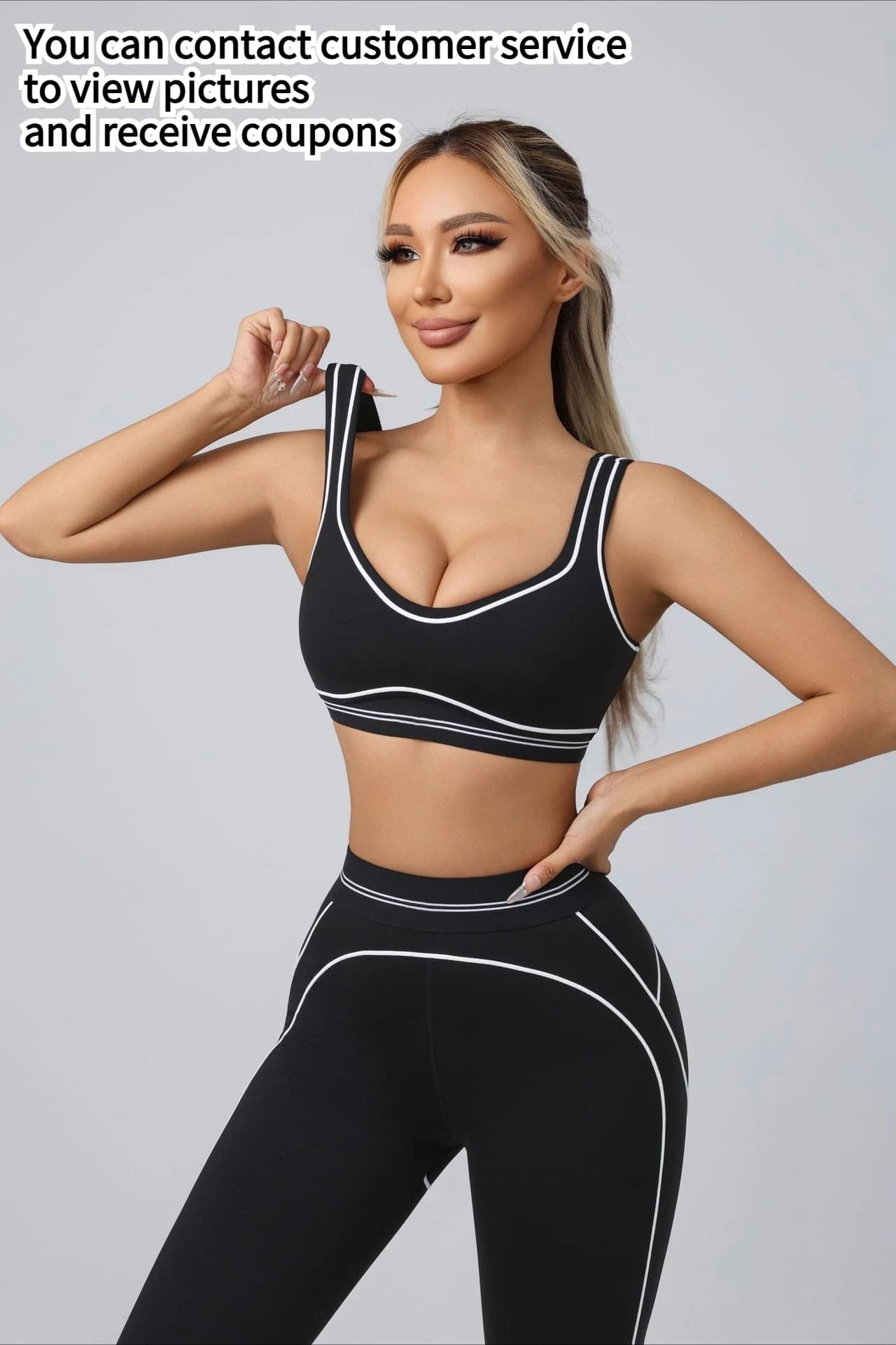 Completo Yoga Donna: Set Sportivo Pilates con Leggings a Vita Alta Elasticizzati, Pantaloni Modellanti e Top a Fascia per Allenamento