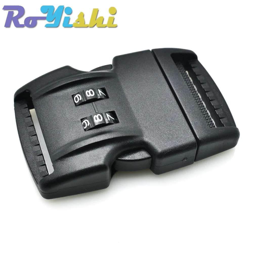 1 pz 1-1/2 "(38mm) fettuccia Password Lock sicurezza staccare fibbia a sgancio laterale borsa zaino da viaggio