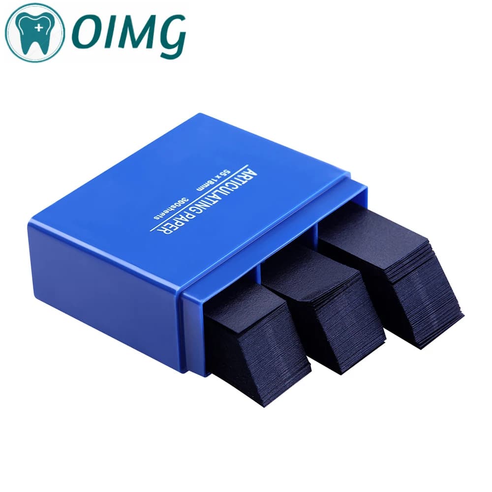 Dentale 55*18mm Blu/Rosso Strisce di Carta Articolazione Odontoiatria Orale Sbiancamento Dei Denti Materiale 55*18mm Strumenti Dentali 300 PZ
