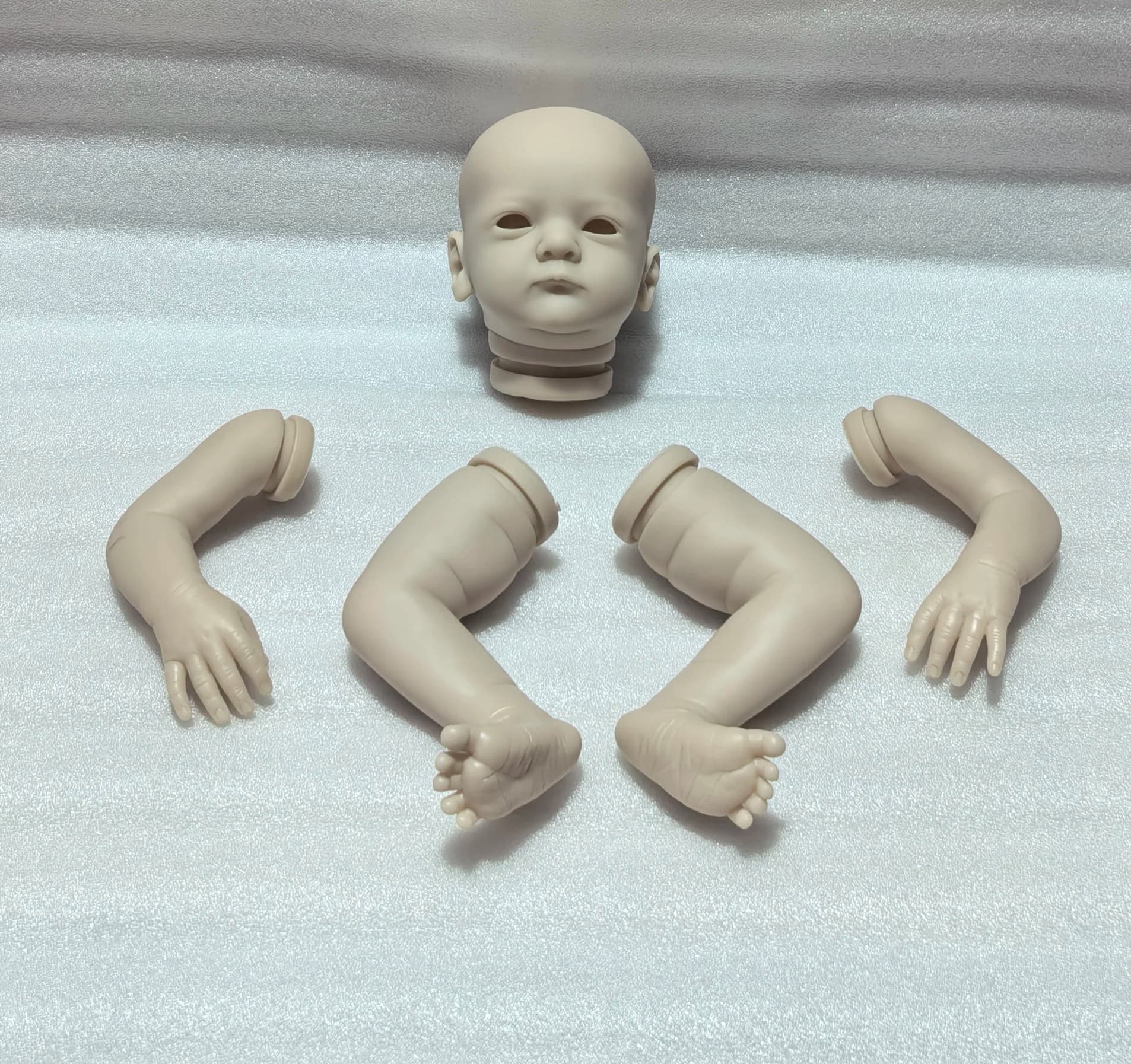 NPK 18 Inch Vera Reborn Doll Kit - Limited Edition Lifelike Soft Touch French Color with Cloth Body for Collectors