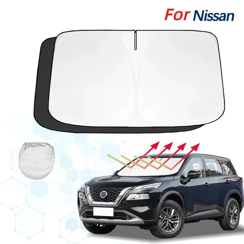 Per Nissan X-trail T32 T31 T30 33 Parabrezza Parasole Parasole Visiera Protezione Pieghevole Blocchi Raggi UV Mantenere il tuo dispositivo di raffreddamento dell'auto