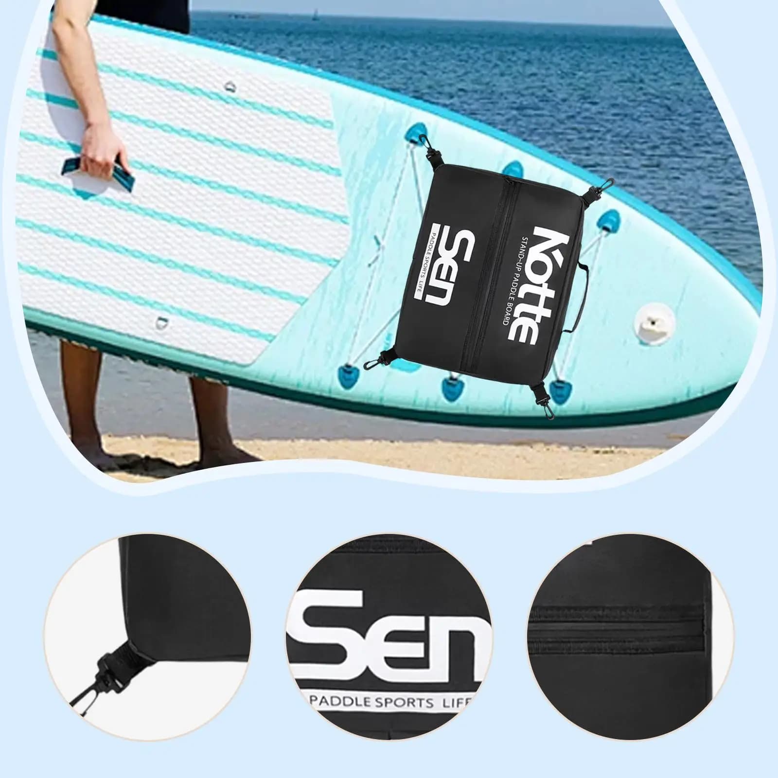 Borsa Termica Portatile per Paddleboard e Kayak - Pratica Custodia per il Raffreddamento della Paddleboard