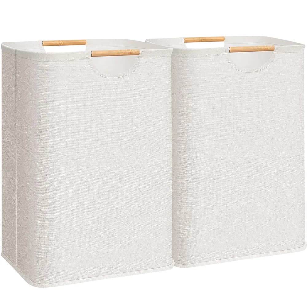Cesto per Bucato Pieghevole con Manici, Contenitore per Vestiti Sporchi, Borsa Portaoggetti per Accessori da Bagno
