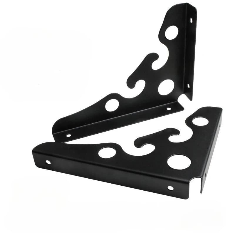90 Degree Right Angle Iron Triangle Bracket Wall Mounted Shelf Support Partition L Board Holder Fixed Angle Iron Support Frame