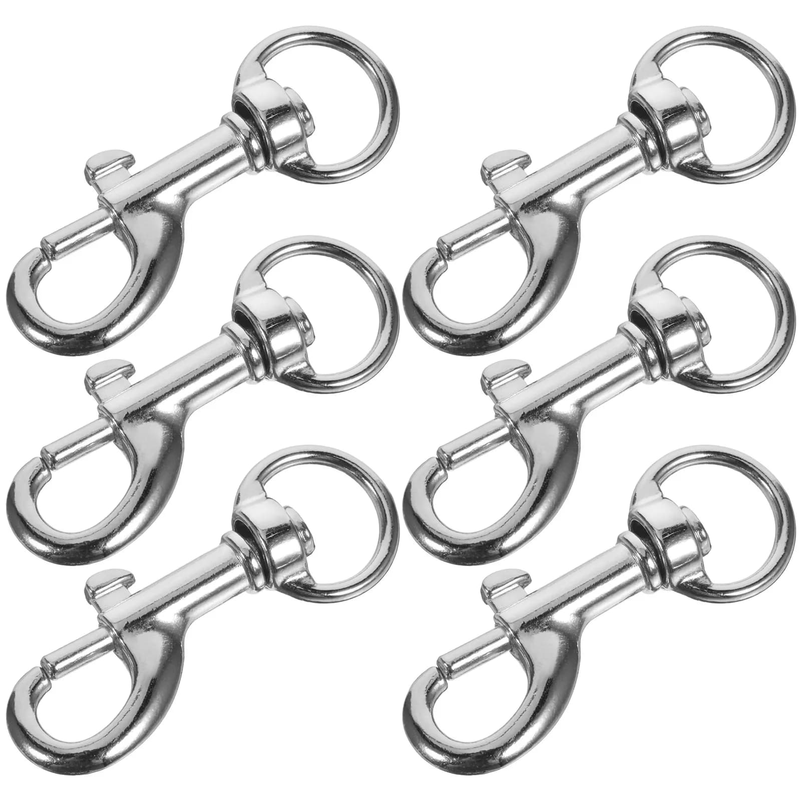 20 Pezzi Moschettone Girevole in Metallo per Guinzaglio Cane, Clip Robusta in Acciaio Inossidabile per Animali Domestici, Immersioni, Nautica, Sassofono, Portachiavi