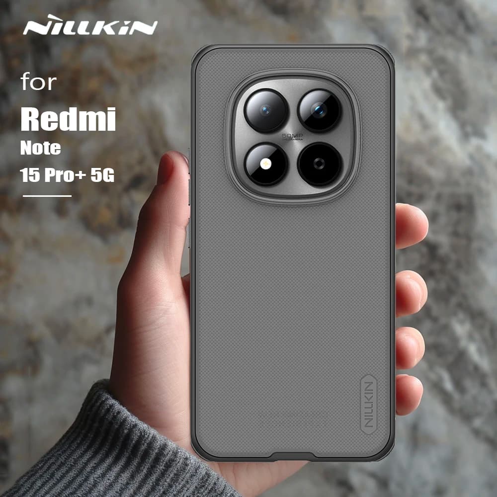 Custodia Nillkin Frosted Shield per Xiaomi Redmi Note 15 Pro Plus 5G, Protezione 360° in TPU Morbido e PC Rigido
