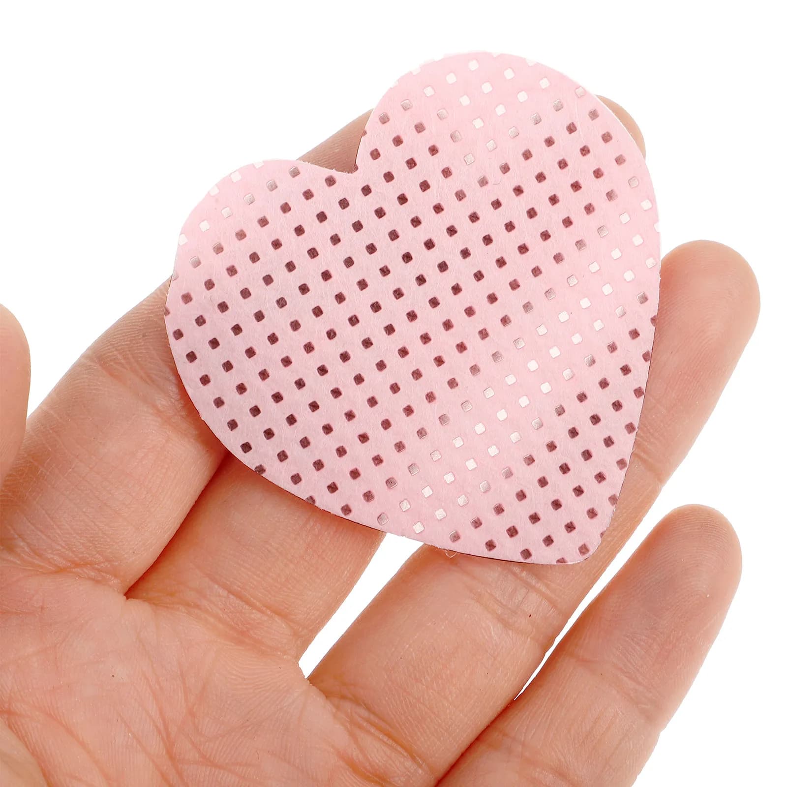 200 Salviette a Forma di Cuore in Cotone per Rimozione Smalto, Senza Pelucchi, per Unghie in Gel, Acrilico, Uso Domestico e Professionale