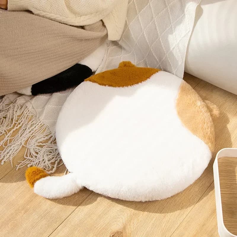 Cartoon Cat addensato tinta unita addensato sedia da pranzo cuscino per sedile sgabello rotondo fodera per cuscino per sedia decorazione