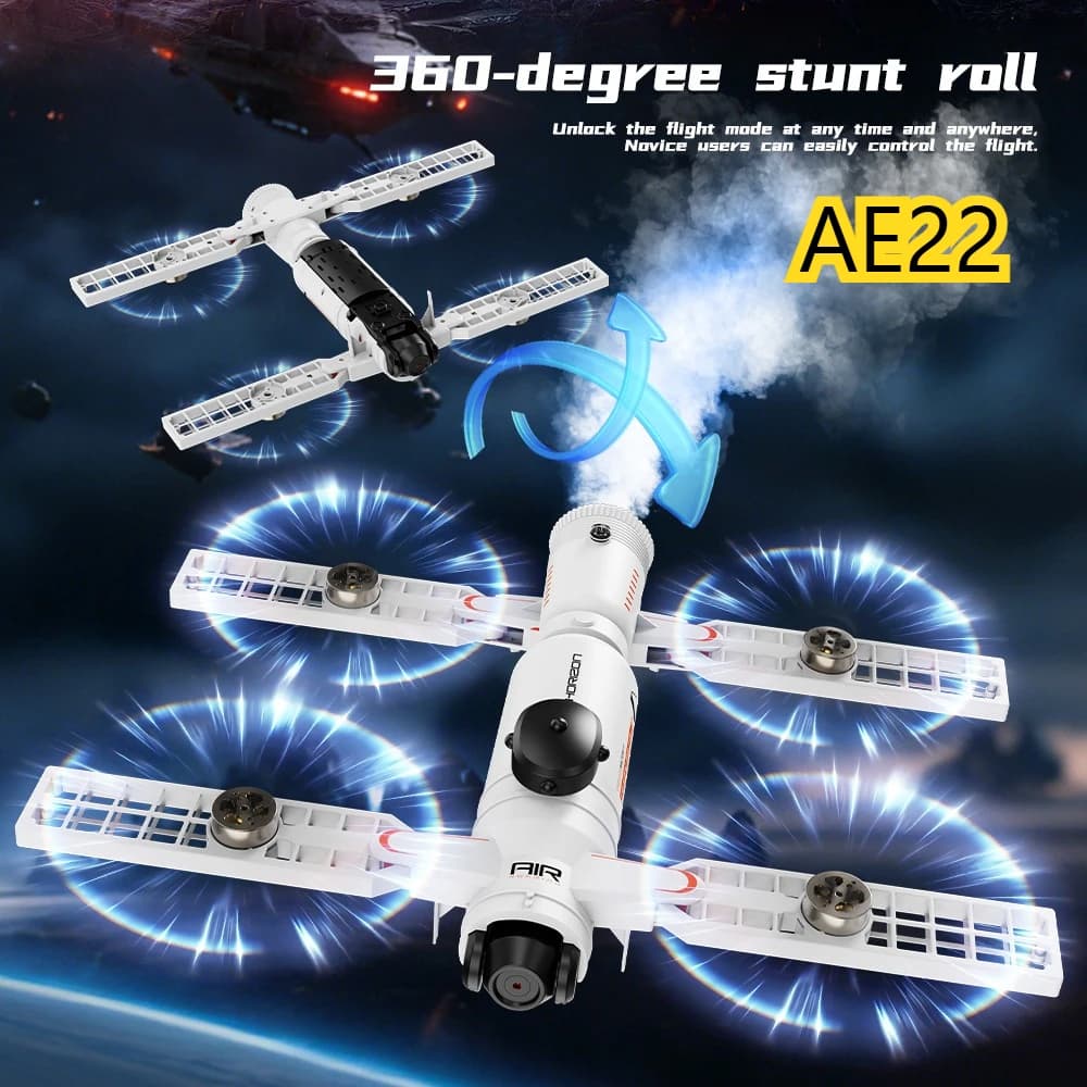 AE22 Air Photography Drone with 4.3 Inch Screen, Brushless Motor, Remote Control, Spraying Function with One Touch, Vibrant Lighting