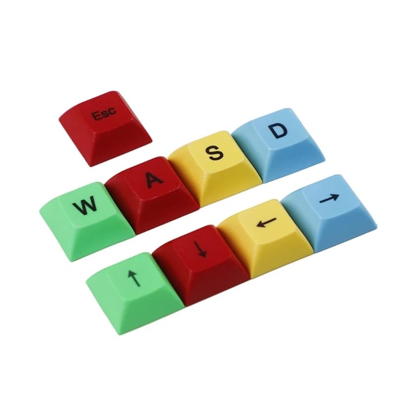 Keycaps hx6a set keycap PBT sottratto a tintura, keycaps WASD KeyCaps, frecce keycaps