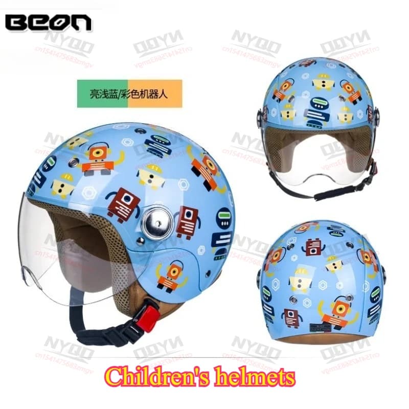 BEON Children's helmets Certified 3C, Motorcycle Safety Helmet, Bicycle, Scooter, Electric Bike, for Boys and Girls