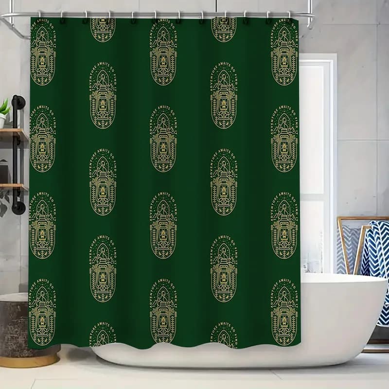 Tenda da doccia floreale botanica vintage fattoria rustico arredamento bagno impermeabile sfondo naturale scenico
