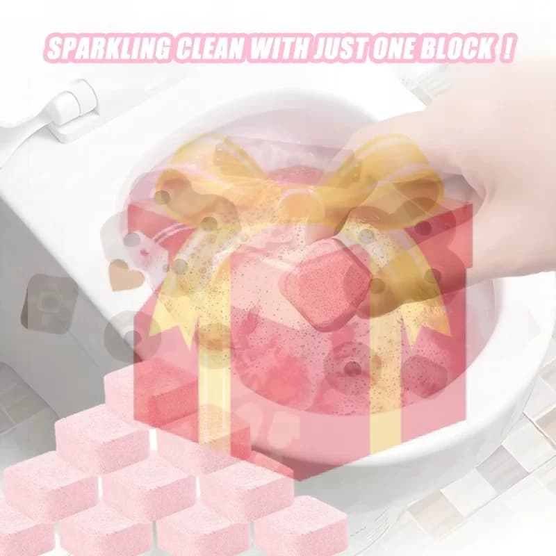 【HG】10Pcs Toilets Cleaning Effervescent Tablet Toilet Cleaner Deodorant Remover Stain Yellow Dirt Home Batnroom Cleaning