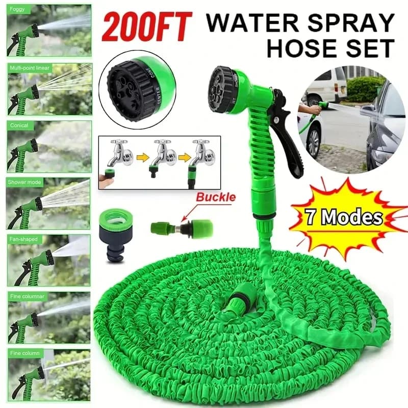 25FT-75FT Light Design Magic Pipe Durable Materials 7 Water Spraying Functions Gun Home Garden Irrigation Tools