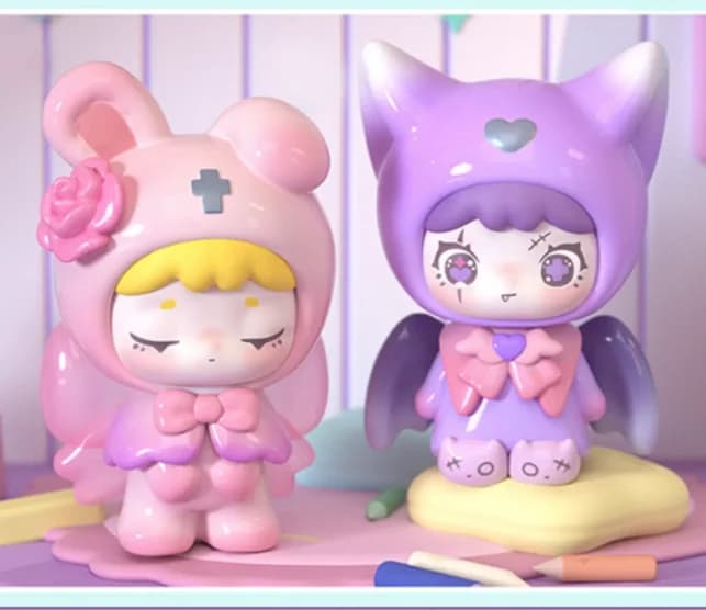 Daily Autumn Animal Castle Day and Night Series Cute mini blind box Basic box handmade Decoration Toy gift for girl.